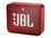 JBL Go 2 - Altavoz - para uso portátil - inalámbrico - Bluetooth - 3 vatios - Rojo rubí