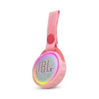 JBL JR POP - Speaker - Pink - Bluetooth - 5 horas de tiempo de reproducción – Resistente al agua IPX7 – Luces multicolor – integradas - Ultraportátil con correa
