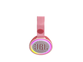 JBL JR POP - Speaker - Pink - Bluetooth - 5 horas de tiempo de reproducción – Resistente al agua IPX7 – Luces multicolor – integradas - Ultraportátil con correa