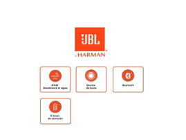 JBL JR POP - Speaker - Red - Bluetooth - 5 horas de tiempo de reproducción – Resistente al agua IPX7 – Luces multicolor – integradas - Ultraportátil con correa