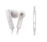 Klip Xtreme BeatBuds KHS-220 - Auriculares internos con micro - en oreja - cableado - conector de 3,5 mm - blanco