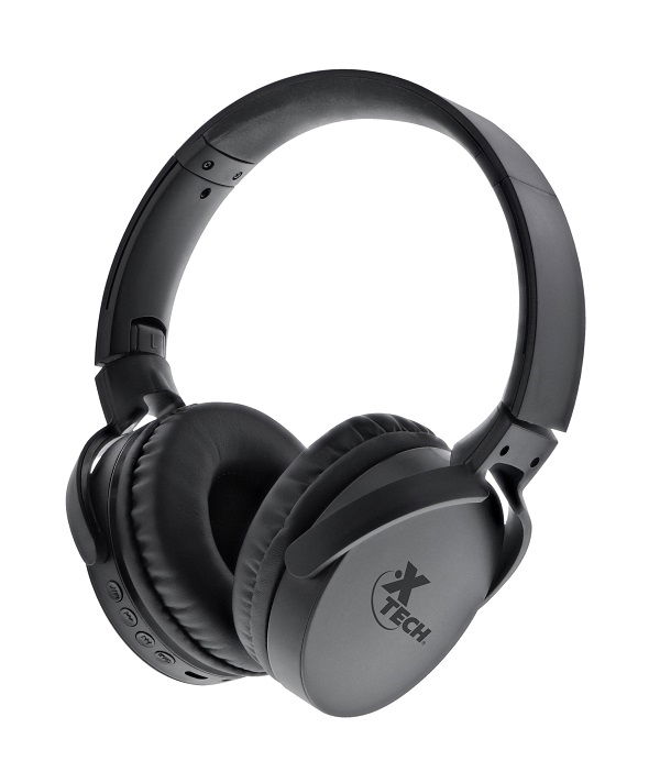 Xtech - XTH-620 - Auriculares con micrófono - Las cá­psulas se giran para llevar el audífono plano sobre los hombros - Unidad de microparlante: 40mm - Máxima potencia de salida (R.M.S.): 40mW