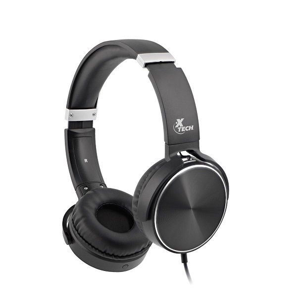 Audífonos con Micrófono Xtech Spiral XTH-345 - Suave acolchado que cubre la diadema ajustable - Articulaciones reforzadas en la diadema - Unidad de Microparlante: 40mm