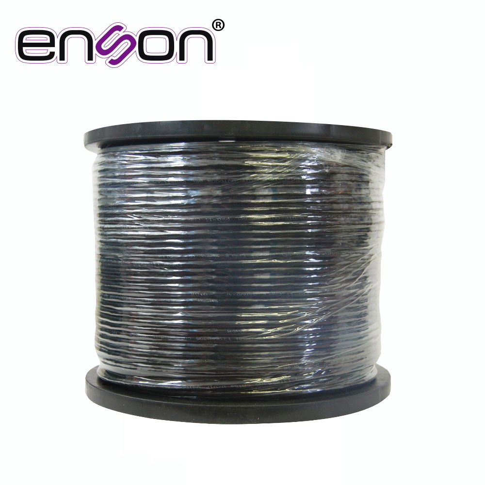 CABLE UTP CAT5E ENSON 13152B305 SERIE PRO-II C/GEL CALIBE 24 AWG 100% COBRE BOBINA DE 305 METROS FORRO PE COLOR NEGRO USO EXTERIOR RECOMENDADO PARA CCTV, VIDEO IP Y REDES BASE 10,100 CABLE UTP CAT5E ENSON 13152B305 SERIE PRO-II C/GEL CALIBE 24 AWG 100% COBRE BOBINA DE 305 METROS FORRO PE COLOR NEGRO USO EXTERIOR RECOMENDADO PARA CCTV, VIDEO IP Y REDES BASE 10,100