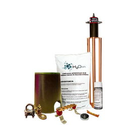 Kit de tierra física modelo TG45AB con Electrodo Magnetoactivo, capacidad: 45 AMP Kit de tierra física modelo TG45AB con Electrodo Magnetoactivo, capacidad: 45 AMP