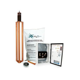 Kit de puesta a tierra de 70 A con Electrodo, Filtro, Acoplador y Compuesto H2Ohm. Kit de puesta a tierra de 70 A con Electrodo, Filtro, Acoplador y Compuesto H2Ohm.