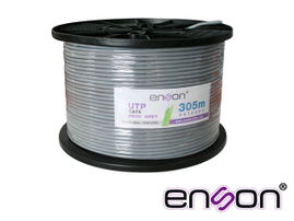 CABLE UTP CAT6 ENSON 13161G305 SERIE PRO-II CALIBE 23 AWG 100% COBRE DE ALTO RENDIMIENTO BOBINA DE 305 METROS FORRO PVC COLOR GRIS USO EXTERIOR RECOMENDADO PARA CCTV, VIDEO IP Y REDES BASE 10,100,1000 CABLE UTP CAT6 ENSON 13161G305 SERIE PRO-II CALIBE 23 AWG 100% COBRE DE ALTO RENDIMIENTO BOBINA DE 305 METROS FORRO PVC COLOR GRIS USO EXTERIOR RECOMENDADO PARA CCTV, VIDEO IP Y REDES BASE 10,100,1000