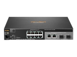 HPE Aruba 2530-8G - Conmutador - Gestionado - 8 x 10/100/1000 + 2 x Gigabit SFP combinado - sobremesa, montaje en rack, montaje en pared