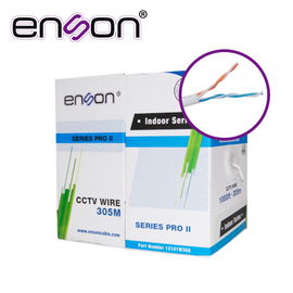 CABLE UTP ENSON 12141W305 4C/24 COLOR BLANCO SERIE PRO-II 100% COBRE IDEAL PARA INSTALACIONES DE CCTV ANALOGICO (VIDEO Y ALIMENTACIÓN) NO RECOMENDADO PARA SU USO EN VIDEO IP NI SOLUCIONES DE REDES, INSTALACIÓN EN INTERIORES **SOLO CUENTA CON 2 PARES CABLE UTP ENSON 12141W305 4C/24 COLOR BLANCO SERIE PRO-II 100% COBRE IDEAL PARA INSTALACIONES DE CCTV ANALOGICO (VIDEO Y ALIMENTACIÓN) NO RECOMENDADO PARA SU USO EN VIDEO IP NI SOLUCIONES DE REDES, INSTALACIÓN EN INTERIORES **SOLO CUENTA CON 2 PARES