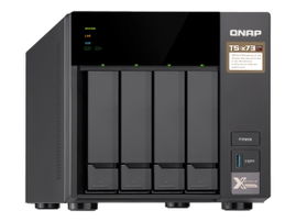 QNAP TS-473-4G - Servidor NAS - 4 compartimentos - SATA 6Gb/s - RAID 0, 1, 5, 6, 10, JBOD, 5 Hot Spare, intercambio en caliente 6, 10 repuesto rápido - RAM 4 GB - Gigabit Ethernet - iSCSI soporta QNAP TS-473-4G - Servidor NAS - 4 compartimentos - SATA 6Gb/s - RAID 0, 1, 5, 6, 10, JBOD, 5 Hot Spare, intercambio en caliente 6, 10 repuesto rápido - RAM 4 GB - Gigabit Ethernet - iSCSI soporta