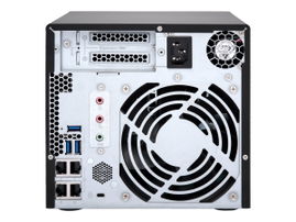 QNAP TS-473-4G - Servidor NAS - 4 compartimentos - SATA 6Gb/s - RAID 0, 1, 5, 6, 10, JBOD, 5 Hot Spare, intercambio en caliente 6, 10 repuesto rápido - RAM 4 GB - Gigabit Ethernet - iSCSI soporta