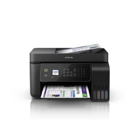 Epson EcoTank L5190 - Impresora multifunción - color - chorro de tinta - rellenable - 216 x 297 mm (original) - A4/Legal (material) - hasta 7.7 ppm (copiando) - hasta 10 ppm (impresión) - 100 hojas - 33.6 Kbps - USB 2.0, LAN, Wi-Fi(n)