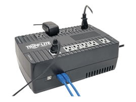 Tripp Lite UPS 750VA 450W Desktop Battery Back Up AVR 50/60Hz Compact 120V USB RJ11 - UPS - CA 120 V - 450 vatios - 750 VA - conectores de salida: 12