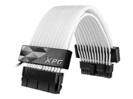 XPG Prime ARGB Extension Cable - Cable alargador de alimentación - ATX de 24 espigas (H) a ATX de 24 espigas, conector LED RGB direccionable de 4 pines (M) - 5 V - 0.54 A - 15 cm