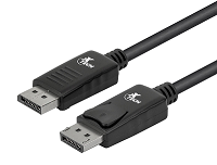 Xtech - Cable DisplayPort - DisplayPort (M) a DisplayPort (M) - 1.8 m - trabado - negro
