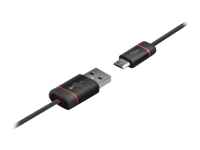 iLuv iCB55 Premium - Cable de carga / datos - USB macho a Micro-USB tipo B macho - 90 cm - negro - para Samsung Galaxy S, S II, S III, SL