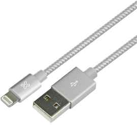 Klip Xtreme - USB cable - 4 pin USB Type A - 0.5 m - Pure silver - Braided