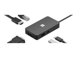 Microsoft USB-C Travel Hub - Estación de conexión - USB-C - VGA, HDMI - 1GbE