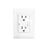 Contacto Inteligente de Pared Doble 120/220V, 20A, con Supresor de Picos Tipo A.