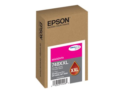 Epson 748XXL - XL - magenta - original - blíster con alarmas de RF/acústica - cartucho de tinta - para WorkForce Pro WF-6090, WF-6590, WF-8090, WF-8090 D3TWC, WF-8590, WF-8590 D3TWFC