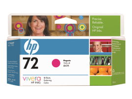 HP 72 - 130 ml - magenta - original - DesignJet - cartucho de tinta - para DesignJet T1100, T1100ps, T1200, T1200ps, T1300, T610, T620, T770, T790