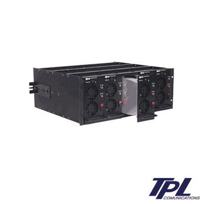 Amplificador modular (MAS), 400-512 MHz (En sub-bandas de 20 MHz), potencia de entrada / salida de 8-15 W / 75-100 W. Amplificador modular (MAS), 400-512 MHz (En sub-bandas de 20 MHz), potencia de entrada / salida de 8-15 W / 75-100 W.