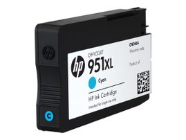 HP 951XL - 24 ml - Alto rendimiento - cián - original - cartucho de tinta - para Officejet Pro 251dw, 276dw, 8100, 8600, 8600 N911a, 8610, 8615, 8620, 8625, 8630