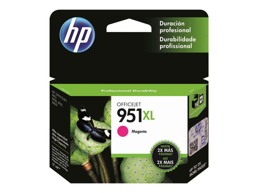 Hp 951xl 17 Ml Alto Rendimiento Magenta Original Cartucho De Tinta Para Officejet 8527