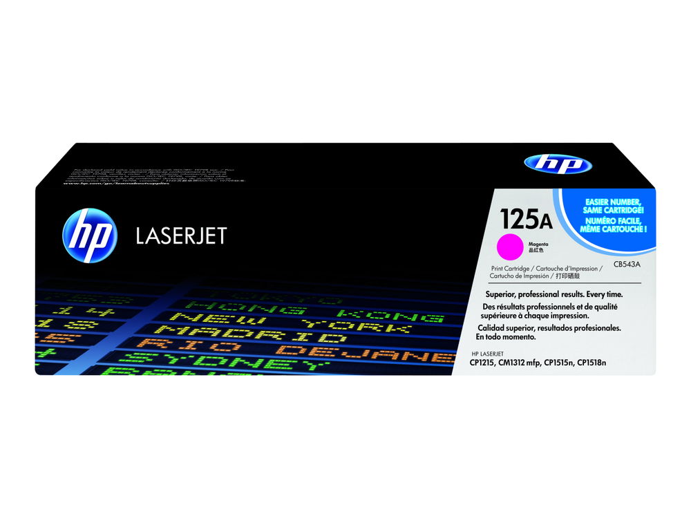 HP 125A - Magenta - original - LaserJet - cartucho de tóner (CB543A) - para Color LaserJet CM1312 MFP, CP1215, CP1217, CP1515n, CP1518ni HP 125A - Magenta - original - LaserJet - cartucho de tóner (CB543A) - para Color LaserJet CM1312 MFP, CP1215, CP1217, CP1515n, CP1518ni