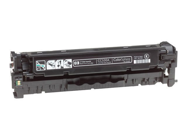 HP 304A - Negro - original - LaserJet - cartucho de tóner (CC530A) - para Color LaserJet CM2320fxi, CM2320n, CM2320nf, CP2025, CP2025dn, CP2025n, CP2025x