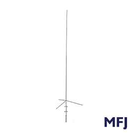 UHF / VHF Base antenna, MFJ, 144 / 440 MHz, Gain 6.5 / 9 dB, 200 W, Length 304 cm / 120 in, UHF Female connector.