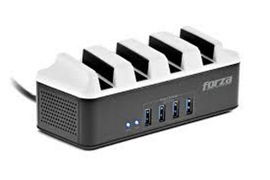 Forza - Surge protector - AC 110/220 V - 4 Tomas de Corriente - 4 USB Phone Holder