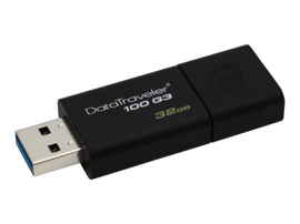 Kingston DataTraveler 100 G3 - Unidad flash USB - 32 GB - USB 3.0 - negro
