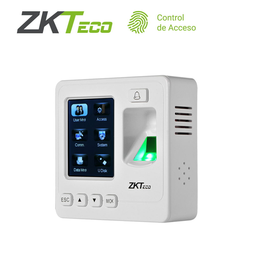 CONTROL DE ACCESO BASICO Y ASISTENCIA ZKTECO SF100/ID BIOMETRICO DE 1500HUELLAS/5000TARJETAS125KHZ/80,000REGISTROS TCP/IP/RS485/USBHOST COMPATIBLE LECTORA KR503E CONTROL DE ACCESO BASICO Y ASISTENCIA ZKTECO SF100/ID BIOMETRICO DE 1500HUELLAS/5000TARJETAS125KHZ/80,000REGISTROS TCP/IP/RS485/USBHOST COMPATIBLE LECTORA KR503E