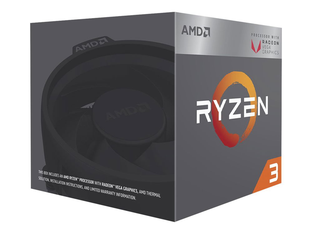 AMD Ryzen 3 3200G - 3.6 GHz - 4 núcleos - 4 hilos - 4 MB caché - Socket AM4 - Caja AMD Ryzen 3 3200G - 3.6 GHz - 4 núcleos - 4 hilos - 4 MB caché - Socket AM4 - Caja