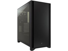 CORSAIR 4000D - Torre - ATX - panel lateral con ventana (cristal templado) - sin fuente de alimentación (ATX) - negro - USB/Audio