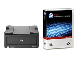 HPE RDX Removable Disk Backup System - Unidad de disco - cartucho RDX - SuperSpeed USB 3.0 - externo - con Cartucho de 1 TB - para ProLiant MicroServer Gen10 Entry