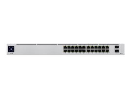 Ubiquiti UniFi Switch USW-24-POE - Conmutador - Gestionado - 24 x 10/100/1000 (16 PoE+) + 2 x Gigabit SFP - montaje en rack, sobremesa - PoE++ (95 W)