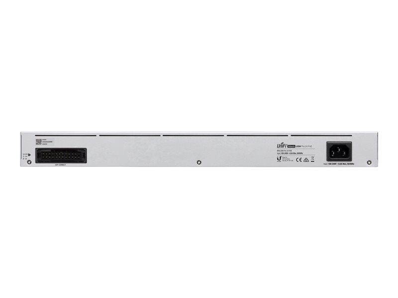 UniFi Switch USW-Pro-24-POE Gen2, Capa 3 de 24 puertos PoE 802.3at/bt + 2 puertos 1/10G SFP+, 400W, pantalla informativa