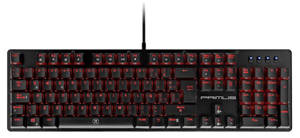 Primus Gaming - Keyboard - Wired - Spanish - USB - Ball100T Rd PKS-101S