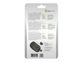 Klip Xtreme Klever KMW-340 - Ratón - óptico - 6 botones - inalámbrico - 2.4 GHz - receptor inalámbrico USB - negro
