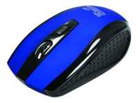 Klip Xtreme KMW-340 - Ratón - diestro - óptico - 6 botones - inalámbrico - 2.4 GHz - receptor inalámbrico USB - azul