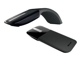 Microsoft Arc Touch Mouse - Ratón - diestro y zurdo - óptico - 2 botones - inalámbrico - 2.4 GHz - receptor inalámbrico USB - negro