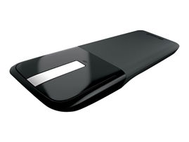 Microsoft Arc Touch Mouse - Ratón - diestro y zurdo - óptico - 2 botones - inalámbrico - 2.4 GHz - receptor inalámbrico USB - negro
