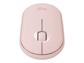 Logitech Pebble M350 - Ratón - óptico - 3 botones - inalámbrico - Bluetooth, 2.4 GHz - receptor inalámbrico USB - rosa