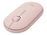 Logitech Pebble M350 - Ratón - óptico - 3 botones - inalámbrico - Bluetooth, 2.4 GHz - receptor inalámbrico USB - rosa