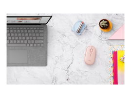 Logitech Pebble M350 - Ratón - óptico - 3 botones - inalámbrico - Bluetooth, 2.4 GHz - receptor inalámbrico USB - rosa