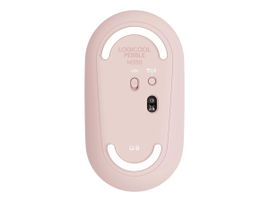 Logitech Pebble M350 - Ratón - óptico - 3 botones - inalámbrico - Bluetooth, 2.4 GHz - receptor inalámbrico USB - rosa