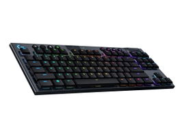 Logitech G915 TKL Tenkeyless LIGHTSPEED Wireless RGB Mechanical Gaming Keyboard - Teclado - retroiluminación - inalámbrico - USB, Bluetooth, 2.4 GHz - inglés - interruptor: GL Tactile - carbón