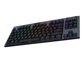 Logitech G915 TKL Tenkeyless LIGHTSPEED Wireless RGB Mechanical Gaming Keyboard - Teclado - retroiluminación - inalámbrico - USB, Bluetooth, 2.4 GHz - inglés - interruptor: GL Tactile - carbón